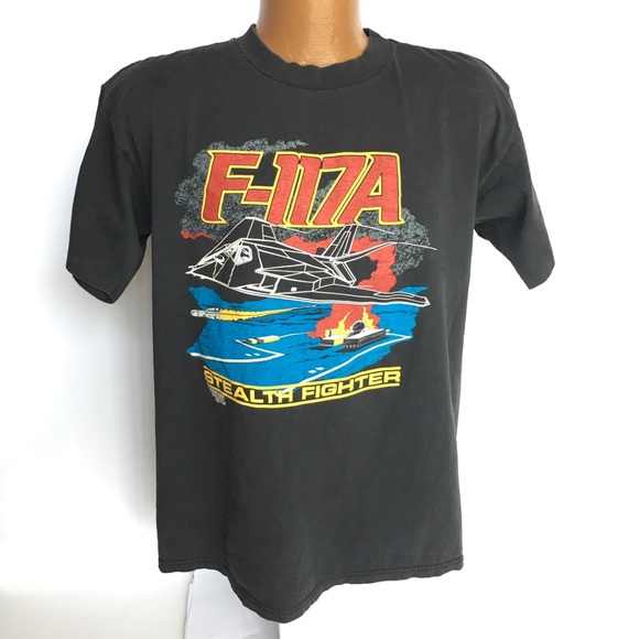 F-117A Other - Vintage 1989 F-117A Stealth Fighter 2 side Size L